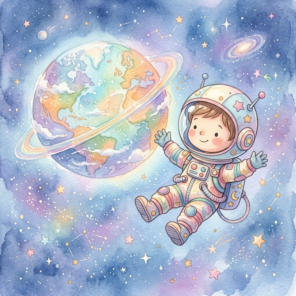 Example illustrated page from a personalized StoryWarm book